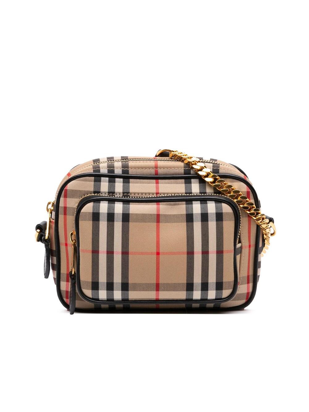 Burberry House Check Canvas Camera Bag #357570B40B